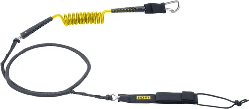 ION CORE WING HYBRID CARABINER Leash 2026 mustard - 6,5 - Kompakte Wing Board Leash mit Hybrid-Karabinerverschluss für optimale Bewegungsfreiheit. Robuste Konstruktion und flexibles Design sorgen für Sicherheit und Komfort beim Windsurfen.