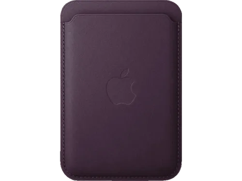 iPhone FineWoven Wallet with MagSafe - Blackberry, stilvolles Kartenetui aus 100% recyceltem Material mit Find-Funktion und Platz für bis zu 3 Karten