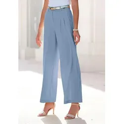 LASCANA Palazzohose im Business-Look, elegante Anzughose mit Taschen - Business-Mode, elegante Anzughose in hellblau mit praktischen Taschen, ideal für den professionellen Auftritt und vielseitig kombinierbar.