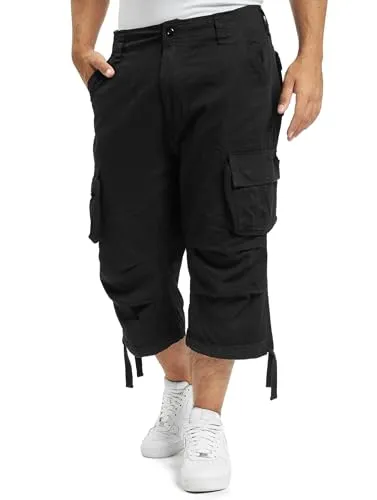 Brandit Urban Legend 3/4 Shorts - Lässige Herren-Shorts in Schwarz, Größe XL - Herren-Shorts in 3/4 Länge mit Vintage-Style, ideal für einen sportlichen und lässigen Look im Sommer. Hoher Tragekomfort dank vorgewaschener Verarbeitung.