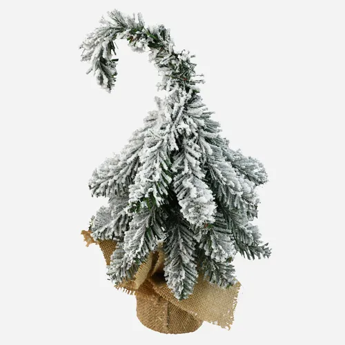artplants Künstlicher Christbaum Salinas, 35 cm, Ø 20 cm - Künstlicher Weihnachtsbaum in elegantem Weiß, ideal für die Festdekoration. Mit einer Höhe von 35 cm und einem Durchmesser von 20 cm passt er perfekt auf jeden Tisch oder Regal.