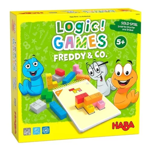 Haba Spiel Logic! GAMES - Freddy Co., unisex neutral bunt, fördert logisches Denken und ist ideal für Kinder ab 5 Jahren