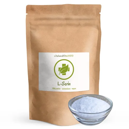 L-Serin Pulver 100 g | Reinsubstanz | Fermentation aus Glucose | vegan