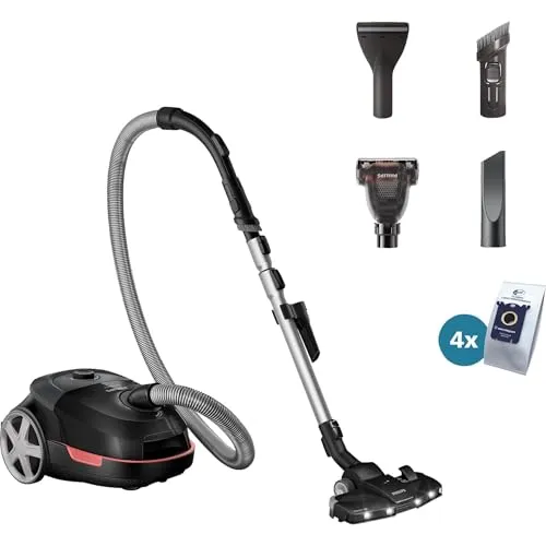 Philips Staubsauger 6000 Series (XD6142/12) - Hohe Saugleistung - Staubsauger mit 900-W-Motor und TriActive+ LED-Düse für 99,9 % Staubaufnahme und verbesserte Luftqualität dank HEPA-Filter. Ideal für Allergiker und Haustierbesitzer.