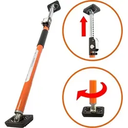 SCHMIDT security tools Sicherungsstange 160-290cm - Effektiver Einbruchschutz für Fenster und Türen - Fenstersicherungen mit unübersehbarem Schutz, individuell verstellbar von 1,6m bis 2,9m, rutschfeste Gummifüße für sicheren Halt.