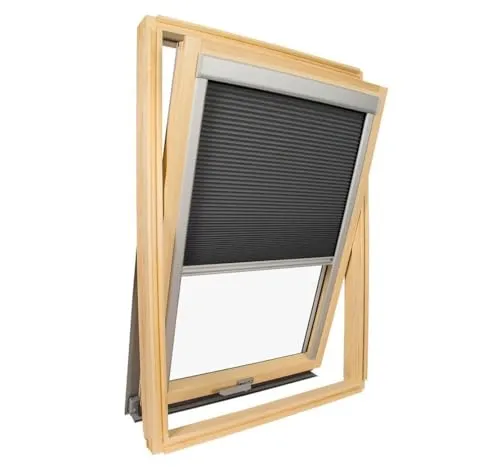 Thermo-Rollo für Velux-Dachfenster MK04 - Anthrazitgrau - Ideal für beste Isolierung und Verdunkelung. Perfekt für alle Jahreszeiten, passt sich optimal an Ihr Dachfenster an und bietet eine einfache Montage.