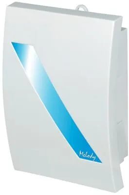 Elektrobock ZV2-Melody Elektronische Klingel, 12 Melodien, Weiß