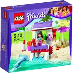LEGO Friends Emmas Einsatz am Strand 41008 - LEGO® Bausatz für Mädchen, mit Emma als Rettungsschwimmerin und Delfin. Fördert kreatives Spielen und Sicherheit am Strand mit Rettungsboje, Erste-Hilfe-Kasten und Flaggen.