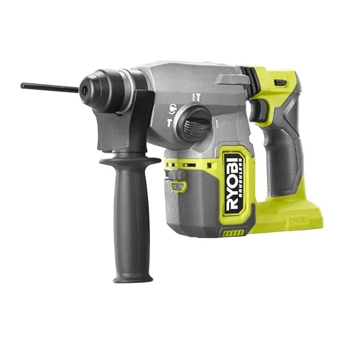 RYOBI 18 V ONE+ Brushless Akku-SDS-Bohrhammer RSDS18BL-0 - Bohrmaschinen mit bürstenlosem Motor für längere Laufzeiten, ideal für Bohren, Hammerbohren und Meißeln in harten Materialien dank SDS-Plus Aufnahme.