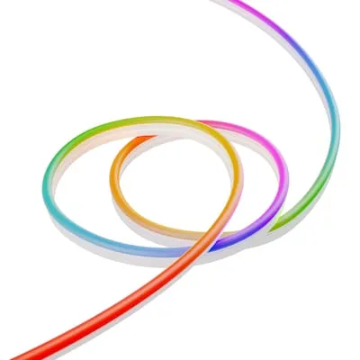 Nanoleaf Matter Neon Rope Streifen 5M - Flexibler WLAN LED Strip mit Musik- und Bildschirm-Sync - LED Streifen für kreative Raumgestaltung, mit über 16 Millionen Farben und dynamischen Animationen. Perfekt zum Akzentuieren von Möbeln und für individuelle Designs.