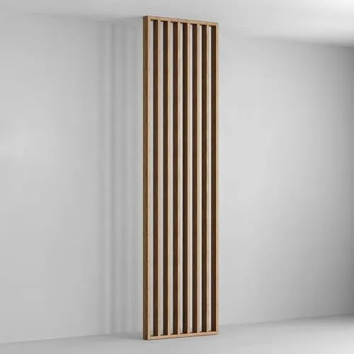 Hexim Raumteiler Saragossa Eiche - Moderner freistehender Holzlamellen Raumtrenner 275x58cm, ideal für kreative Raumgestaltung und Sichtschutz in Wohnräumen.