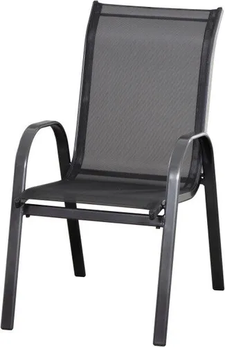 Siena Garden Stapelstuhl Saturn anthrazit - Stapelbarer Aluminium-Stuhl, ideal für Innen- & Außenbereich, witterungsbeständig und platzsparend – perfekt für Garten und Terrasse.
