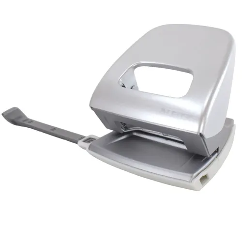 Leitz Locher metallic grau bis 30 Blatt Lochstanzer Bürolocher mit Griffmulde