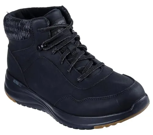 Skechers Damen Slip-in Sneaker On-The-Go Stellar Ariana schwarz - Sneaker für Damen aus Synthetik in Schwarz mit Ultra Go Laufsohle für optimalen Komfort und gepolstertem Schaftrand, ideal für den täglichen Gebrauch.