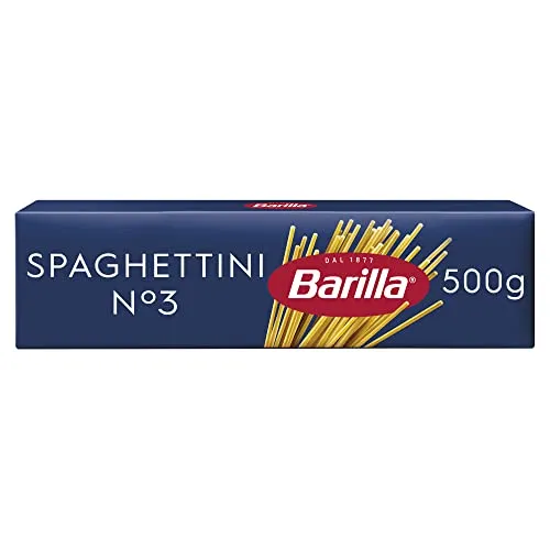 Barilla Pasta Klassische Spaghettini n.3 aus hochwertigem Hartweizen immer al dente (1 x 500 g)