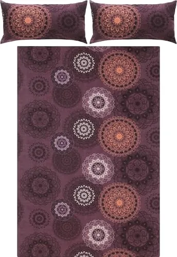 Erwin Müller Bettwäsche Flanell Mandala - mollig warm und temperaturregulierend - Bettwäsche-Sets aus kuscheligem Flanell mit fantasievollen Mandalas, die Wärme und Entspannung bieten. Praktischer Reißverschluss für einfachen Bezug.