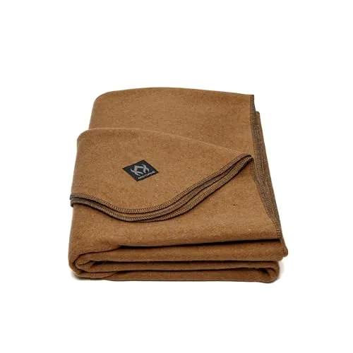 Arcturus Militär-Wolldecke 2 kg - Warm & Waschbar für Camping - Große Campingdecke (162,6 x 223,5 cm), aus hochwertiger Wolle, die auch im Nassen warm hält. Ideal für Outdoor-Aktivitäten, sicher und pflegeleicht.