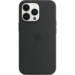 Apple Silikon Case mit MagSafe für iPhone 13 Pro Max - Mitternacht - Handyhülle mit perfektem Schutz und elegantem Design, speziell für iPhone 13 Pro Max entwickelt. Integrierte MagSafe-Magnete ermöglichen schnelles kabelloses Laden.