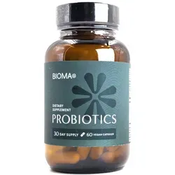 BIOMA® Probiotics – Hochwertige 3 in 1 Formel für Erwachsene - 60 Kapseln in vegetarischer Formulierung, ideal zur Unterstützung der täglichen Ernährung. Mit natürlichen Inhaltsstoffen für ein ausgeglichenes Wohlbefinden. Mindesthaltbarkeit bis 06.2027.