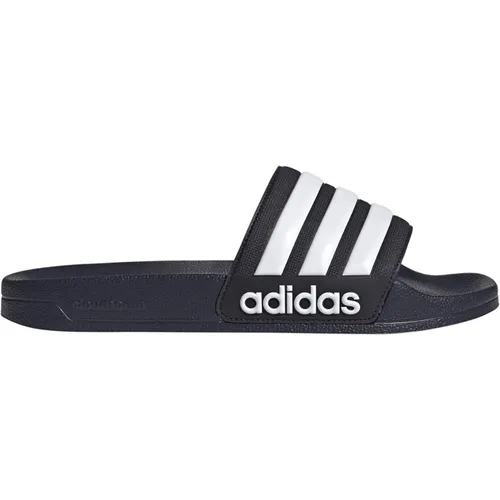 adidas Adilette Shower Slides Unisex Sandalen, Legend Ink Cloud White, 48.5 EU - Dusch- & Badeschuhe für Herren mit bequemem Cloudfoam Fußbett und rutschfester Synthetik-Außensohle für optimalen Komfort und Halt.