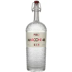 Poli Marconi 46 Gin - Italienischer Distilled Dry Gin, handwerklich hergestellt und in einer eleganten Flasche, perfekt für besondere Anlässe oder als Geschenk.