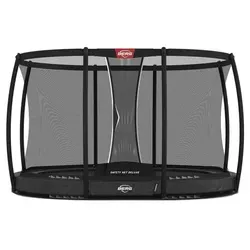 BERG Grand Champion InGround 350 Grey mit Deluxe Sicherheitsnetz - InGround Trampolin für ein sicheres Sprungerlebnis im Garten. Mit der innovativen AirFlow Pro Sprungmatte und TwinSpring-Federn für mehr Komfort und höhere Sprünge.