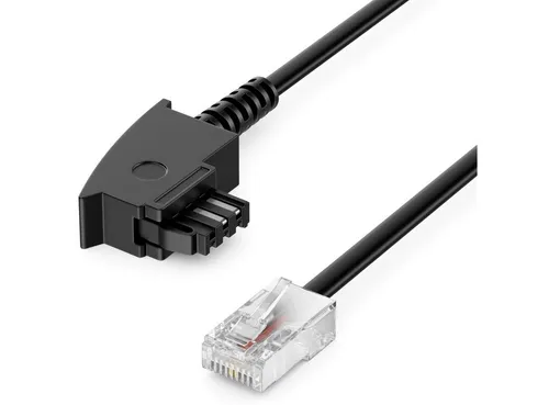 deleyCON deleyCON 2m TAE Anschlusskabel Routerkabel TAE-F auf RJ45 Stecker DSL LAN-Kabel