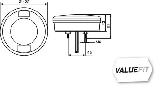 HELLA VALUEFIT Heckleuchte - LED - 12V/24V - ECE-geprüfte Heckleuchte mit 24 LEDs für Schluss-, Brems- und Blinklicht. Ideal für Lkw und Anhänger, sorgt für optimale Sichtbarkeit und Sicherheit im Straßenverkehr.