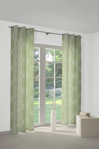 Wirth Vorhang Lahstedt (1 St), Ösen, blickdicht, Jacquard - Vielseitiger Vorhang »Lahstedt« von Wirth: Blickdicht und elegant, ideal für jede Einrichtung. Das edle Jacquardmuster und die große Größenauswahl verleihen jedem Raum einen besonderen Charme.