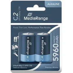 MediaRange Batterien 'Baby C, LR14, 1,5V, 2 Stück