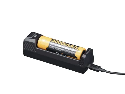 Fenix Are-X1 v2.0, USB-C-Akku-Ladegerät für 18650, 21700 und 26650 Li-Ionen-Akkus, Powerbank-Funktionalität, Multi-Schutz-Schaltungen