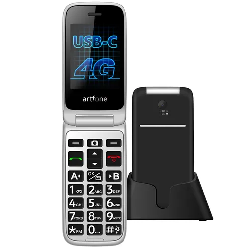 Seniorenhandy G3 | Klapphandy mit Notruftaste | 4G - Handys ohne Vertrag, speziell für Senioren entwickelt mit großen Tasten, Notruftaste und 4G-Technologie für einfache Bedienung und Sicherheit.