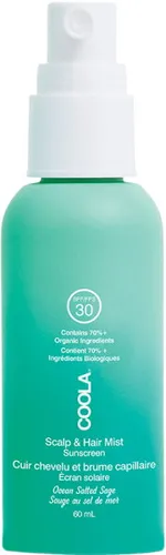 Coola Classic SPF 30 Organic Scalp & Hair Mist 60 ml - Bio-Sonnenschutz für Kopfhaut und Haare mit SPF 30. Wasserfest und leicht, schützt vor UV-Strahlen und verhindert das Verblassen von Colorationen. Ideal für den Sommer!