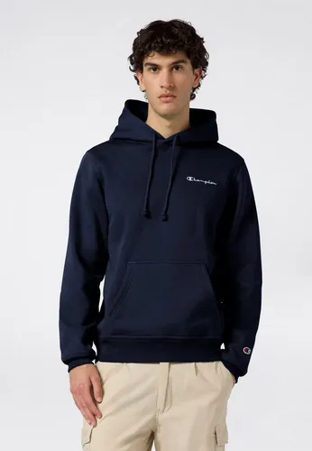 Champion Hoodie Dunkelblau Größe M für Herren - Herren Hoodie in Dunkelblau mit 70% Baumwolle für optimalen Tragekomfort. Ideal für Freizeit und Sport, ausgestattet mit Kapuze, Kängurutasche und modernem Design.
