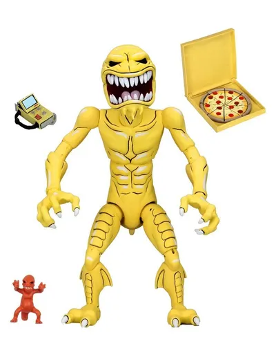 Teenage Mutant Ninja Turtles Cartoon Pizza Monster 7" Scale - Detailreiche Actionfigur aus robustem Kunststoff, ideal für kreative Spielstunden und Abenteuer mit den Helden der Kindheit. Hersteller: NECA.