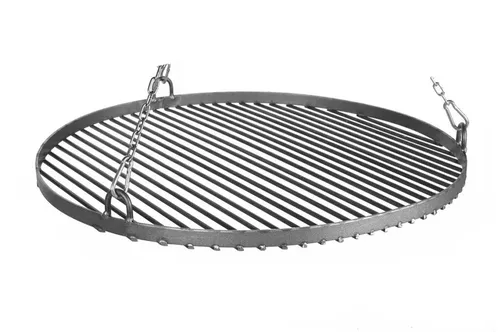 GARDENER 719 Rohstahlrost 60 cm - Runder Grillrost aus sandgestrahltem Stahl mit Flacheisenrand, ideal für schmackhafte Grillabende. Perfekt als Grill-Ersatzteil!