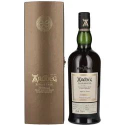 Ardbeg 21 Jahre Old Single Cask Whisky 0,7l in Geschenkbox - Limitierte Abfüllung von 555 Flaschen. 21 Jahre gereift in Oloroso-Sherry-Fässern, bietet dieser Whisky ein einzigartiges Geschmackserlebnis mit rauchigen und süßen Noten.