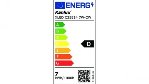 Żarówka LED XLED C35E14 7W-CW 1055lm 6500K barwa zimna filament szklana 38418