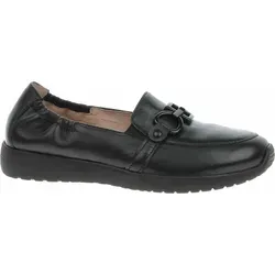 Caprice Slipper - Schwarz Leder - Sandalen mit innovativer CAP Airmot. Technologie für optimalen Tragekomfort und G-Weite, ideal für jeden Anlass.