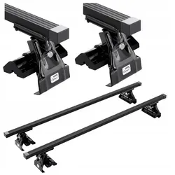 Dachgepäckträger für Opel Monterey 5D (1993-1997) - Robuster Dachgepäckträger für Opel Monterey 5D, ermöglicht einfache Montage und flexible Nutzung. TÜV-zertifiziert und mit allen notwendigen Elementen ausgestattet.