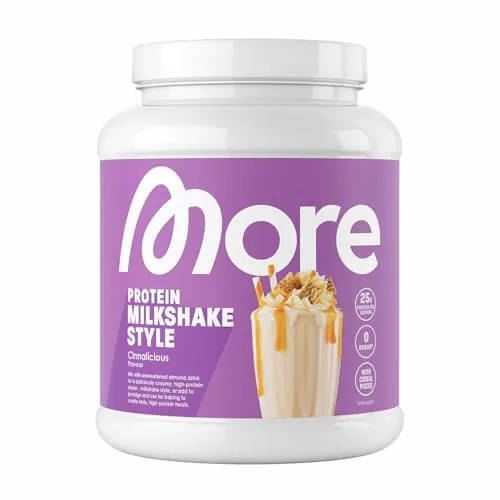 More Proteinpulver Total Vegan Protein, 600g - Cinnalicious - Sportnahrung mit 25g hochwertigem Protein pro Portion, ideal für langanhaltende Proteinversorgung und vielseitig einsetzbar als Shake oder beim Kochen.