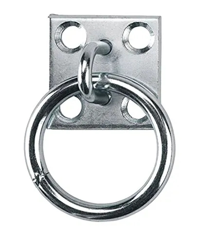 Stück Anbindering verzinkt mit Anschraubplatte Ring für Anbindung Pferde Barrenring Krippenring Anbindehaken 5