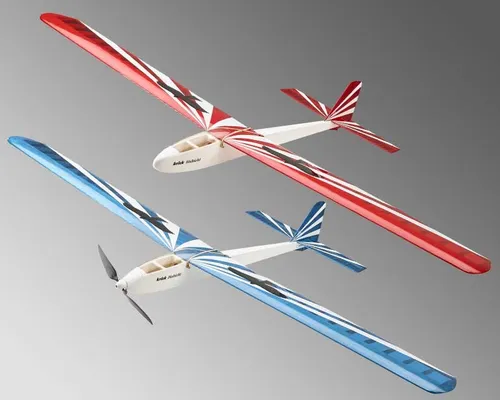 Krick Einsteigerflugmodell Habicht Segler/E-Segler Baukasten - Flugzeuge, ideal für Einsteiger mit umfangreichem Baukasten für einfachen Zusammenbau und exzellente Flugeigenschaften.