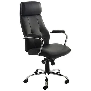 Rocada Chefsessel ERGOLINE RD-986V22 - komfortabler Bürostuhl mit Kunstlederbezug - Bürostuhl mit stufenlos verstellbarer Sitzhöhe und ergonomischer Rückenlehne für höchsten Komfort. Belastbar bis 100 kg, ideal für lange Bürozeiten.