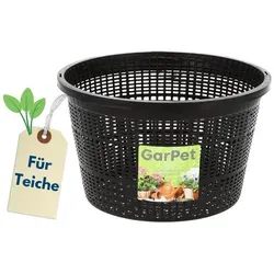GarPet Pflanzschale Pflanzkörbe Körbe Wasserpflanzen Teichpflanzkorb Pflanzkorb Seerosen Ø 22 cm