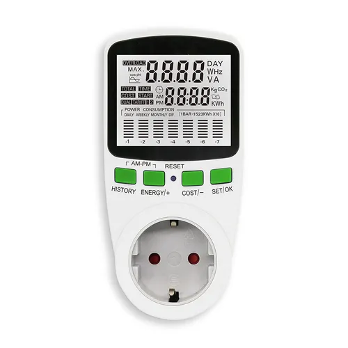 Stromzähler für Steckdose für Balkonkraftwerk Strommesser Echtzeit Offgridtec