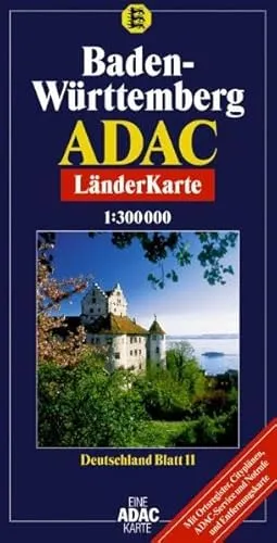 ADAC Karte, Baden-Württemberg (ADAC BundesländerKarten Deutschland)
