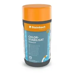 Steinbach | Poolpflege Chlorstabilisat Granulat | 1 kg | ideal für stabile Wasserqualität | effektiv gegen Chlorabbau | einfache Anwendung | für kr