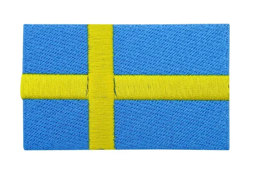 Schweden Flagge Patch zum Aufbügeln | Elch Fahnen Patches, Aufnäher Applikation