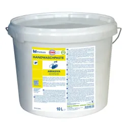 Dreiturm ABRASIVA Handwaschpaste 10 Liter Eimer - Effektive Handwaschpaste zur gründlichen Reinigung stark verschmutzter Hände. Mit sanften Reibekörpern aus Glas für eine schonende Anwendung, ideal für Werkstätten und Produktionsstätten.